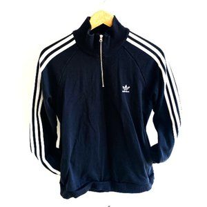 Adidas Essential 3-Stripes Quarter-Zip Pullover